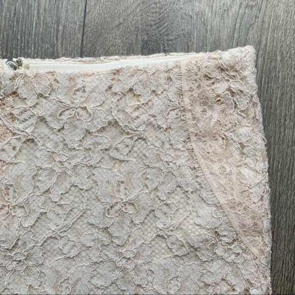 Aritzia Wilfred Jules Shorts Scallop Lace Pale Pink Coquette Size 0 Y2K 2000s - Picture 9 of 15